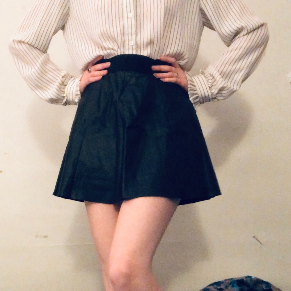 Black Leather Skirt